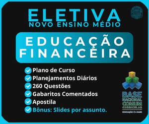 Educação Financeira - Eletivas do Novo Ensino Médio - Plano de Curso - Plano de Aula - Questões - Gabaritos - Apostila e